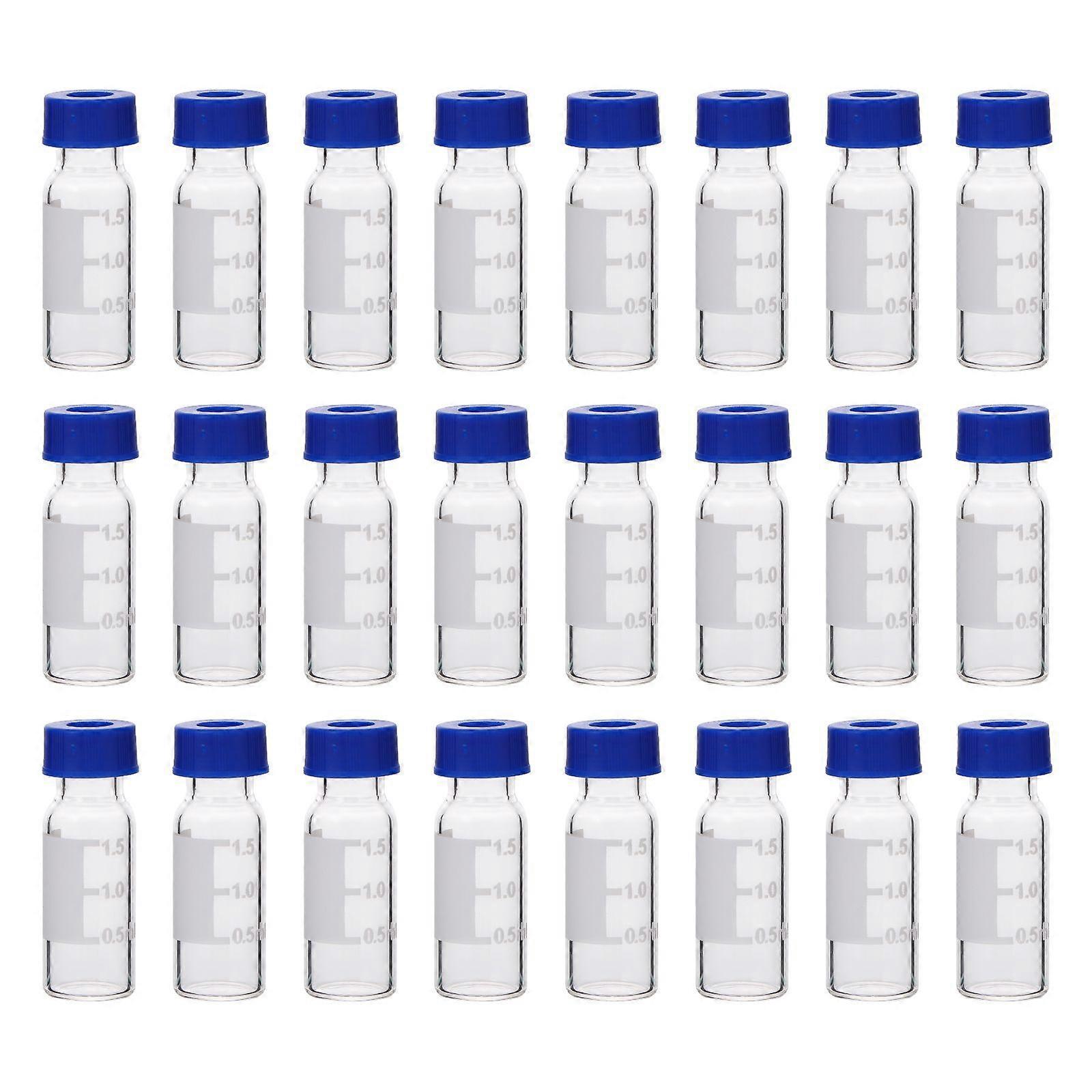100pcs Useful Liquid Sampling Vials Sample Glass Bottles Screw-top Bottles