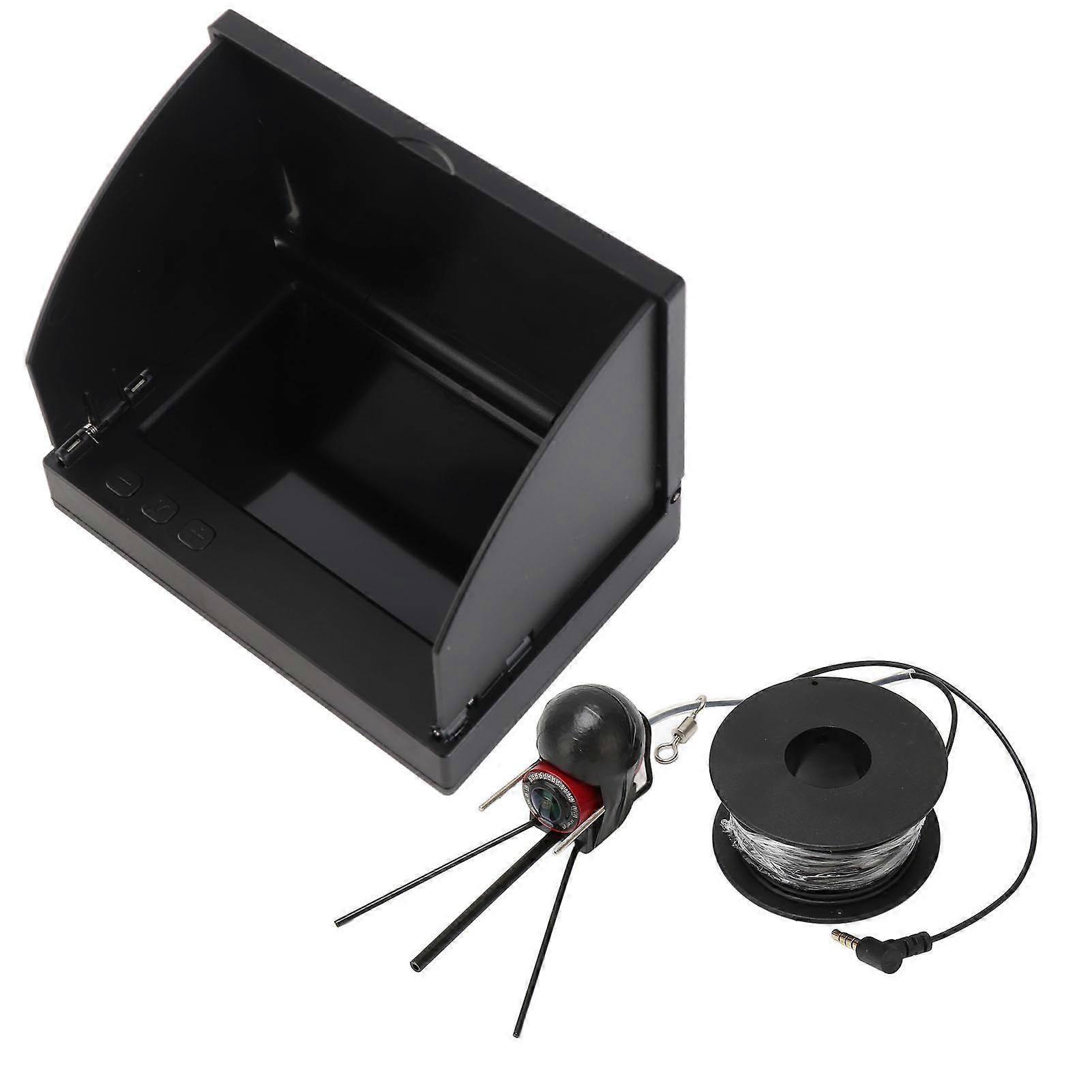 4.3 英寸 TN 高清水下钓鱼相机 IP68 防水探鱼器，带 12 个钓鱼灯