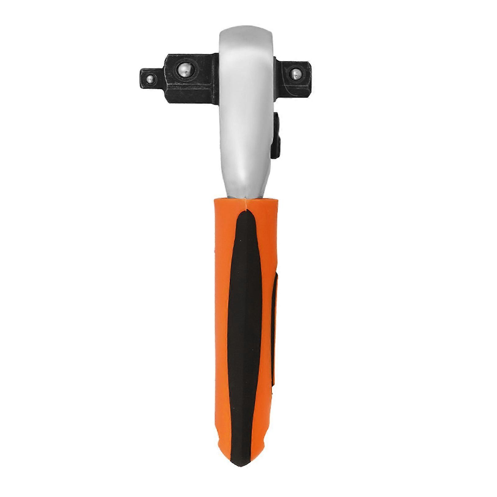 3-IN-1 Ratchet Handle 1/4" 3/8" 1/2" Ratchet Wrench Socket Wrench 72 Tooth Reversible Switches Chromium Vanadium Steel Multicolor