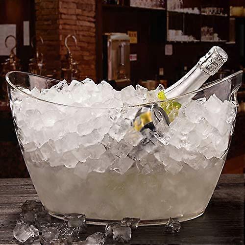 14L Transparent Ice Bucket For Bars, Parties, And Outdoor Use, Clear Ice Bucket, 14 Liter Capacity