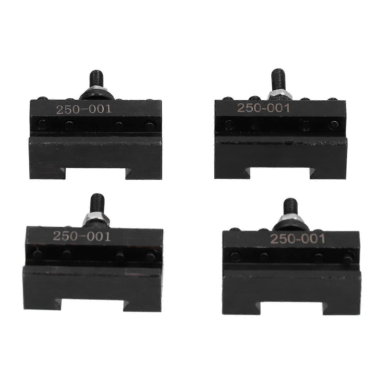 4Pcs Tool Post Holder Turinng Facing Boring Piston Wedge Hardware High Speed Steel 250‑001