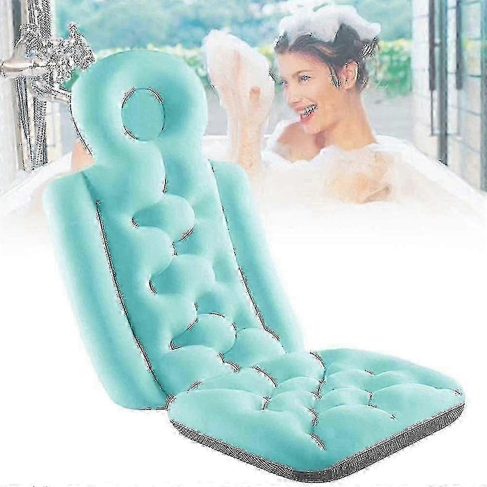 Bath Pad with Anti-Slip Net for Neck, Back & Head Rest - Full Body Spa Cushion, Waterproof Bathing Support