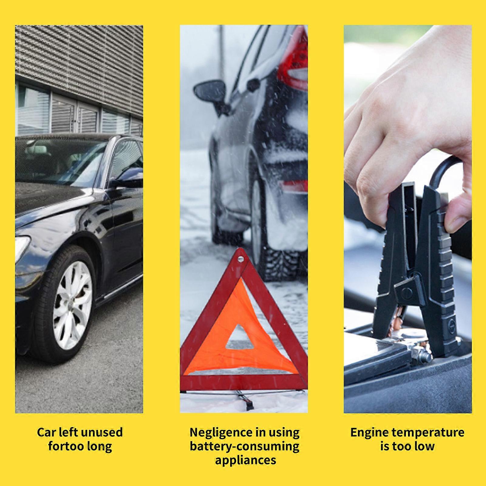 Car jump starter with 1200A peak and quick charge function