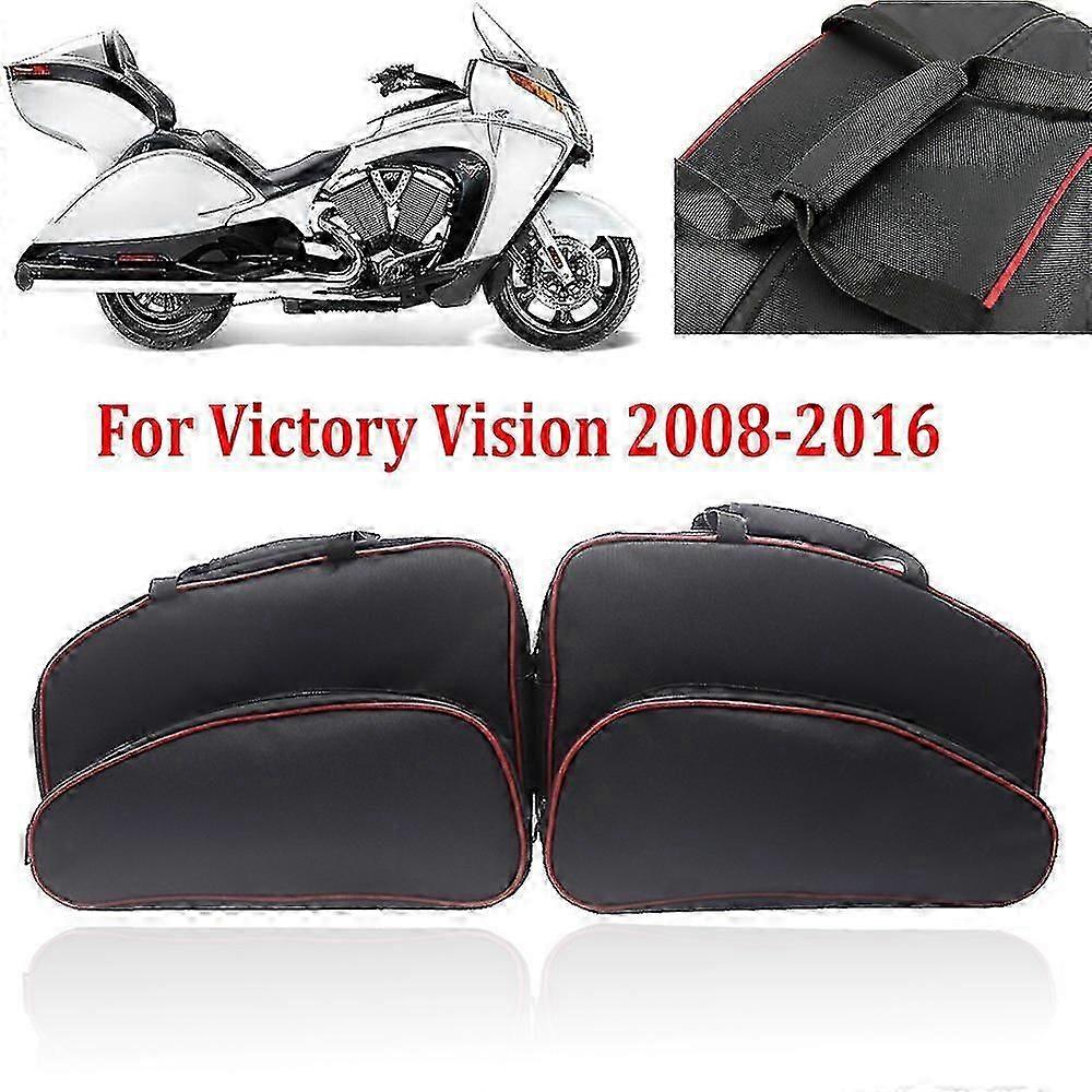 من أجل رؤية النصر 2008-2016 2015 2014 حقيبة تخزين الدراجات النارية حقائب الأمتعة حقيبة صندوق جانبي حقيبة داخلية جلبة حقيبة بطانات السرج