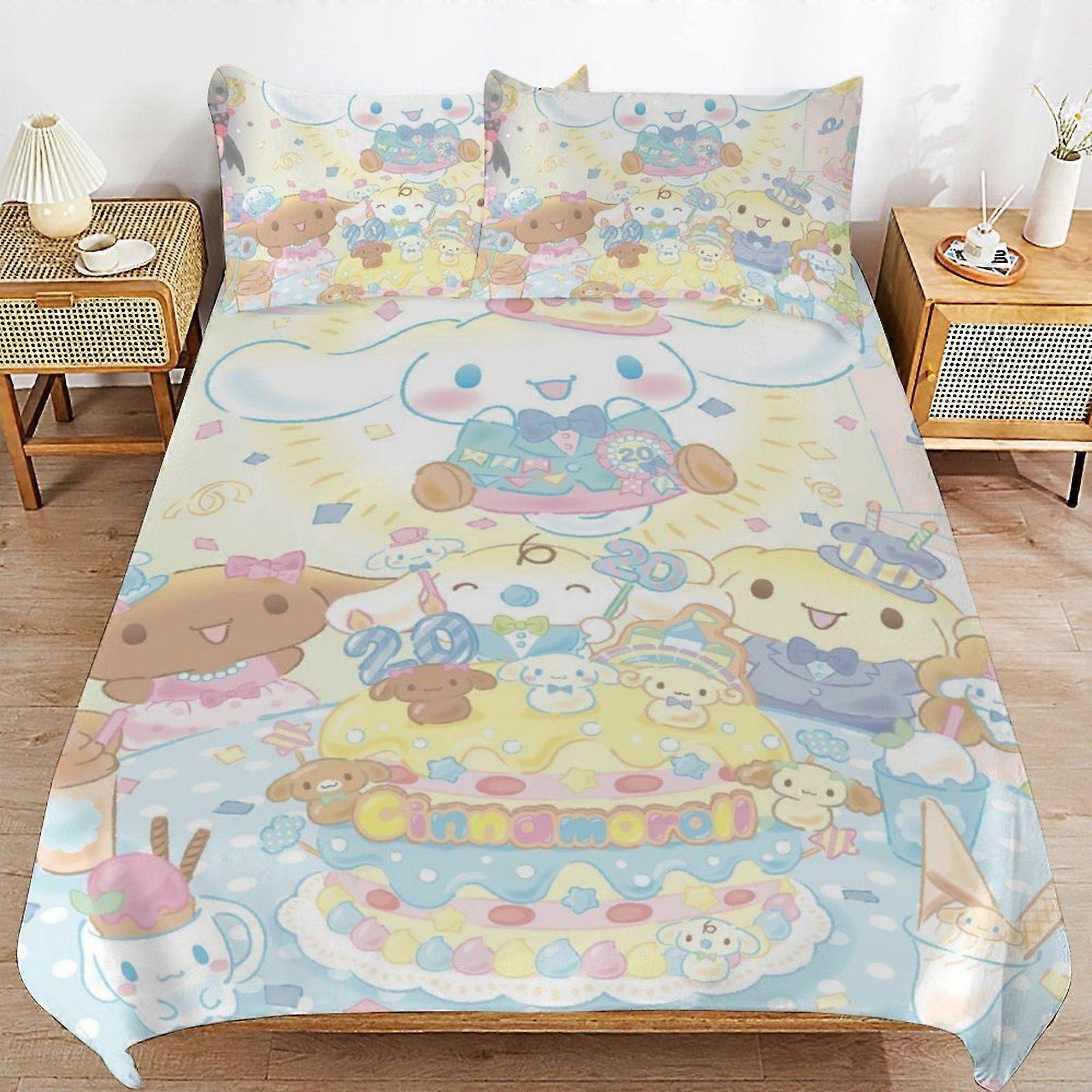 W440 Sanrio Super Soft Bedding Quality Stitch Lightweight Zipper Feature Duvet Cover Sets for Sleeping M440