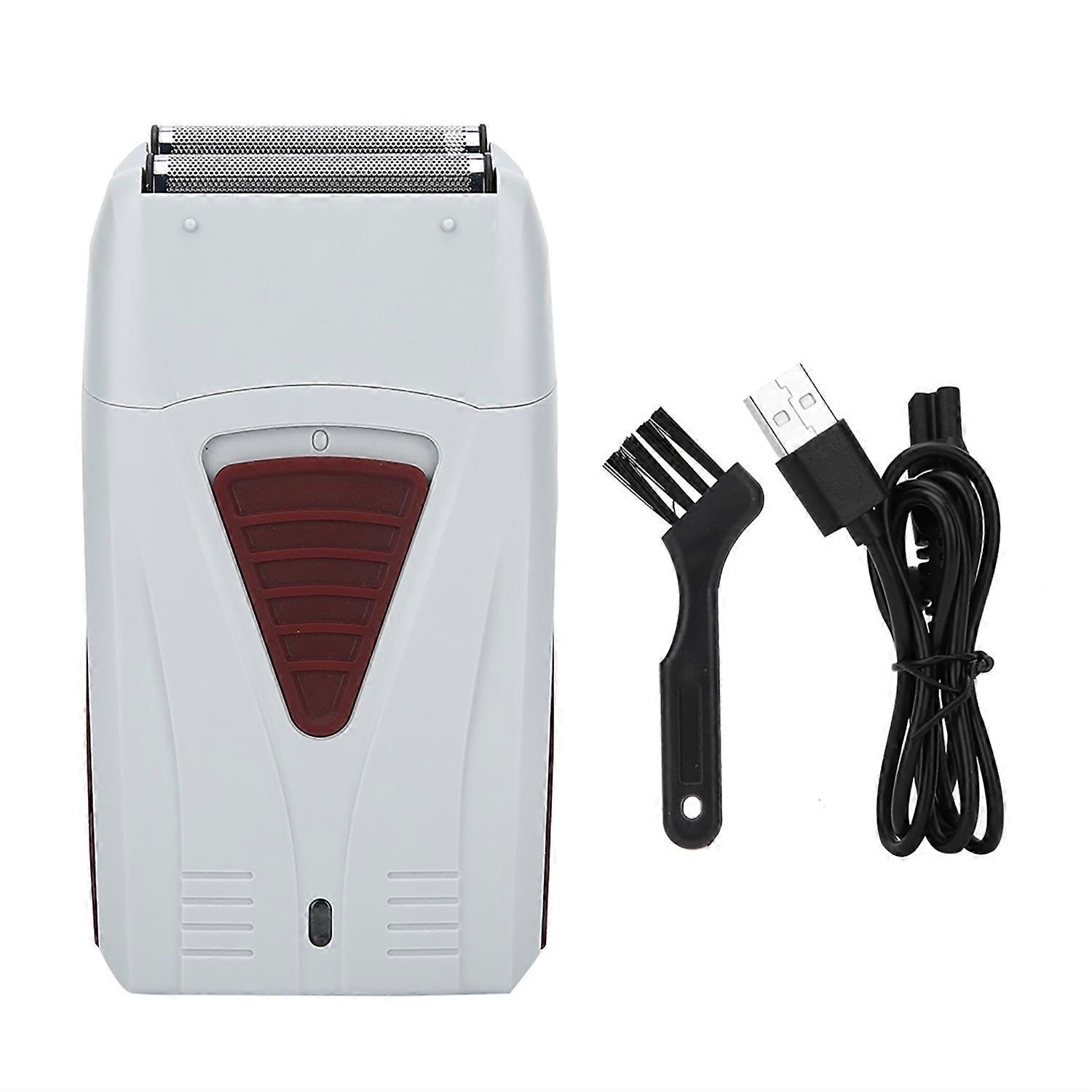 USB Rechargeable Reciprocating Electric Shaver Beard Trimmer for Razor Tool Grey