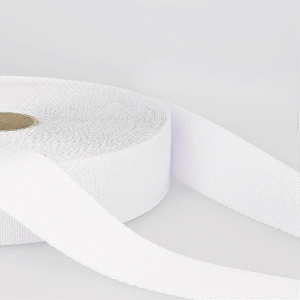 35mm Stephanoise Shoulder Webbing White - pe metru