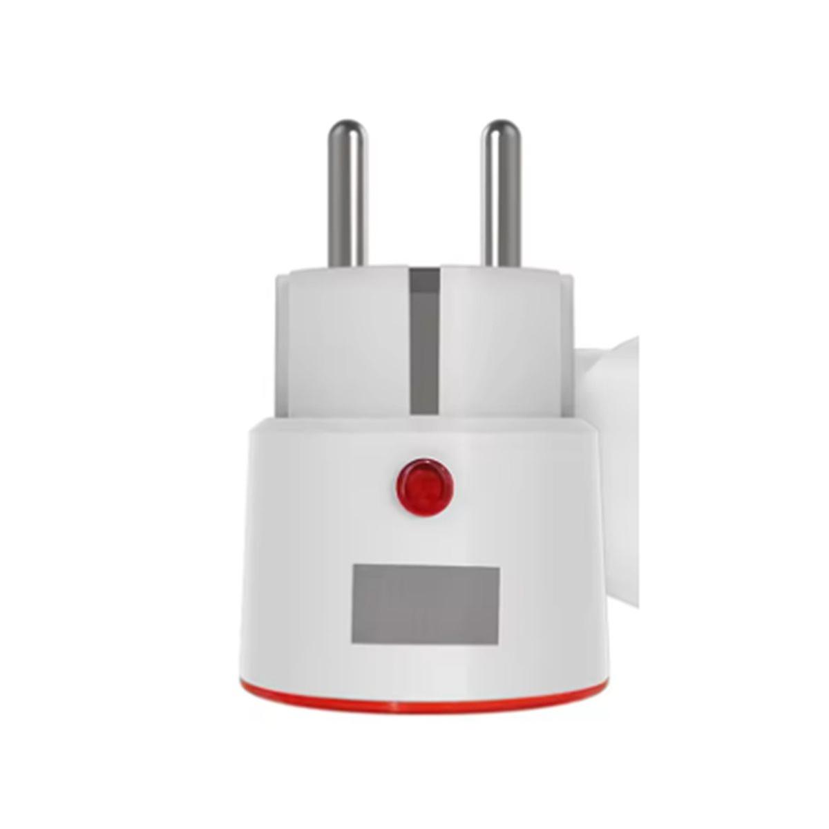 Tuya Wifi Smart EU Plug 16A with Power Monitor Red & White