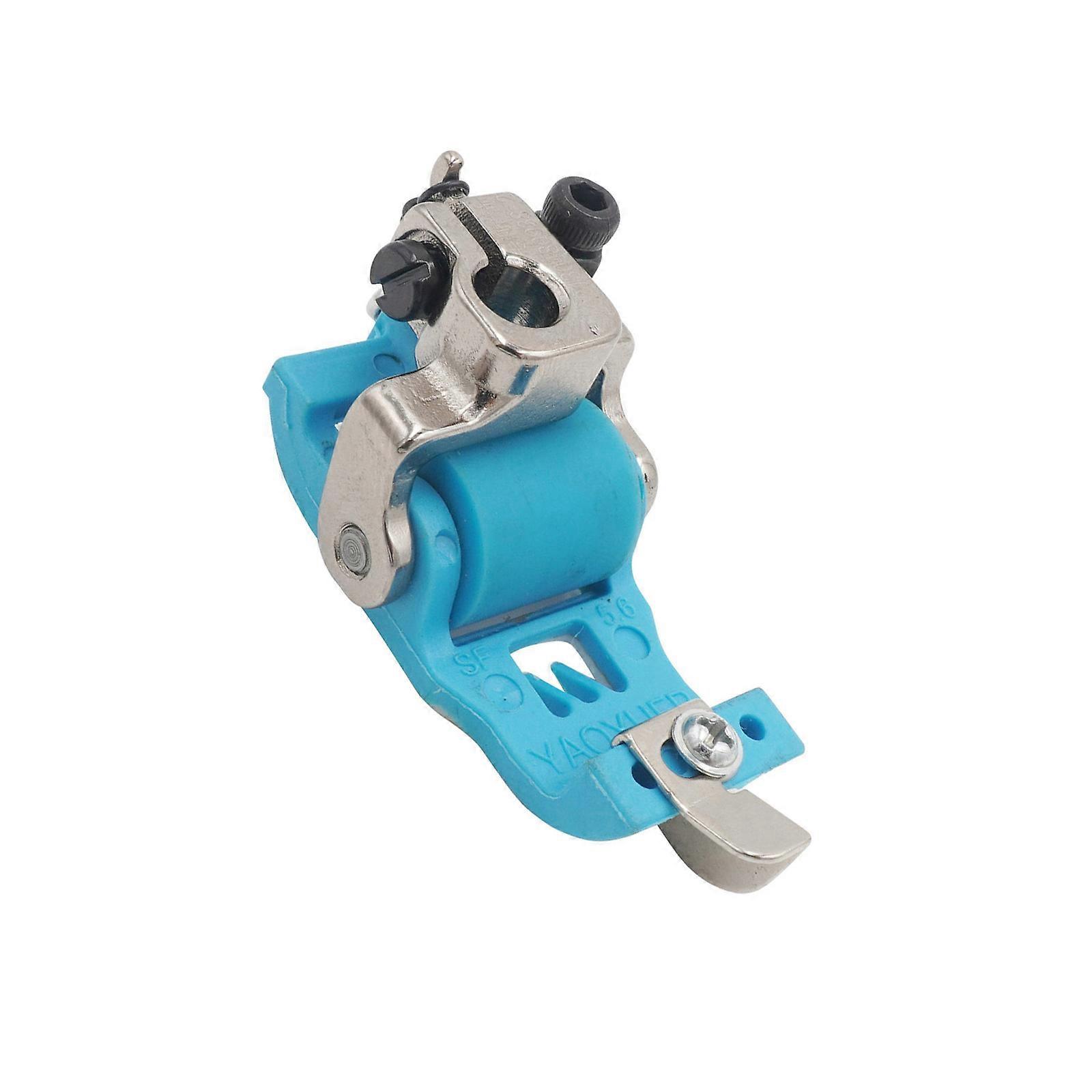 Professional 3 Needle 5 Thread Presser Foot Plastic Roller For Overlock Machine Fabric Handling Easy Installation Multicolor