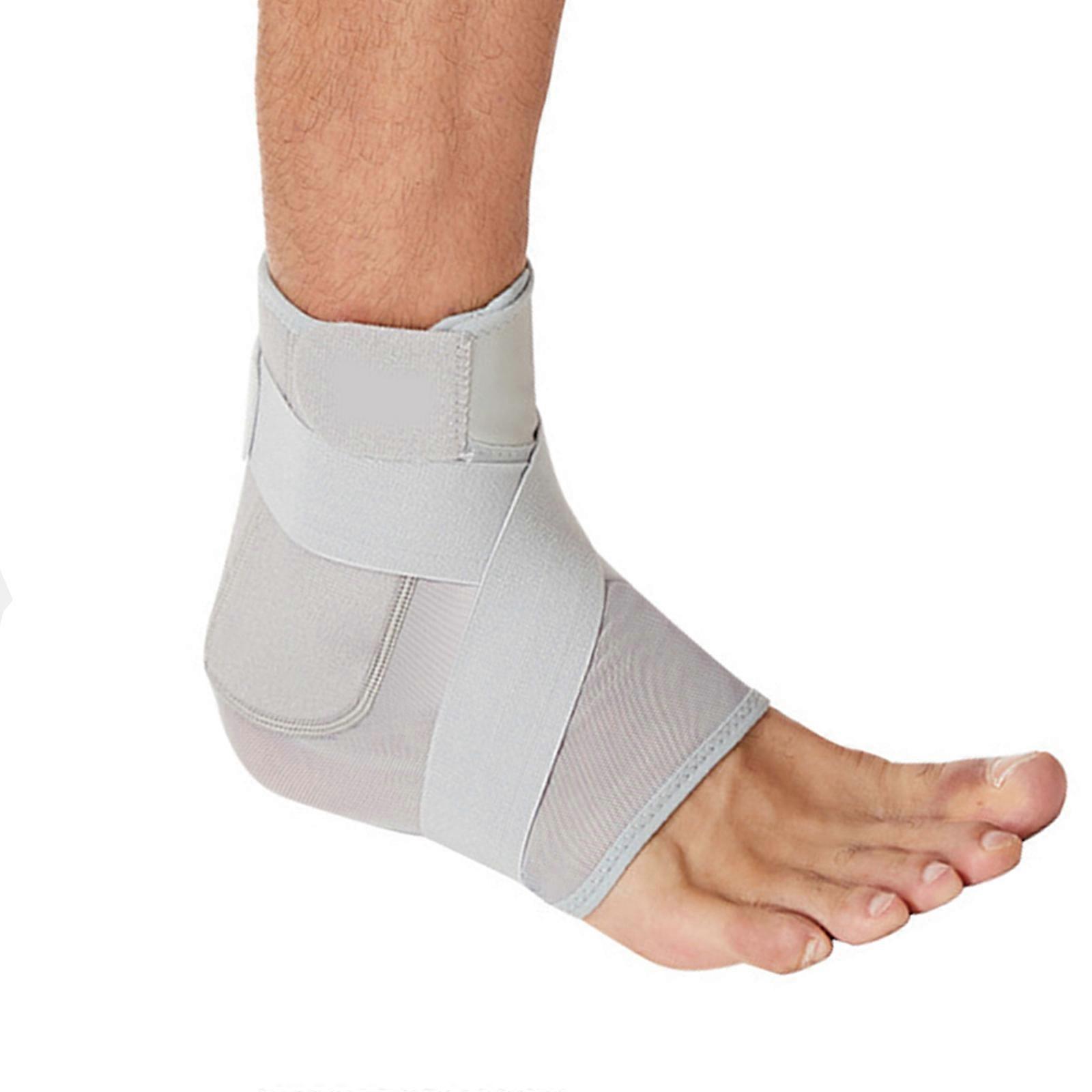 Breathable Ankle Protector Ankle Support Brace With Soft Fabric Secures Joint Minimizes Sprain Risks  grey XL
