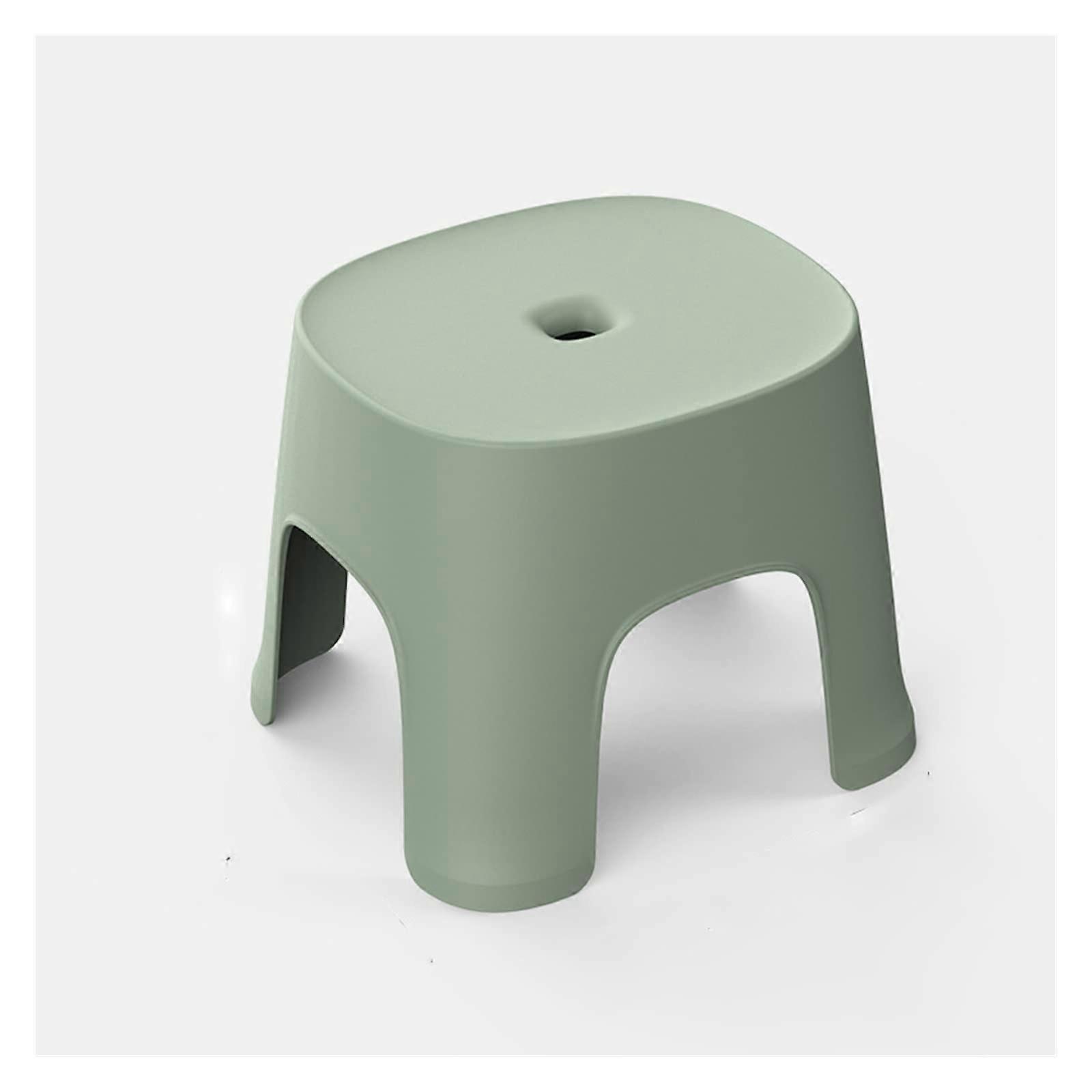 Plastic Bathroom Stool for Adults  Thickened Lightweight Bench for Shoe Changing and Sitting (Argento)