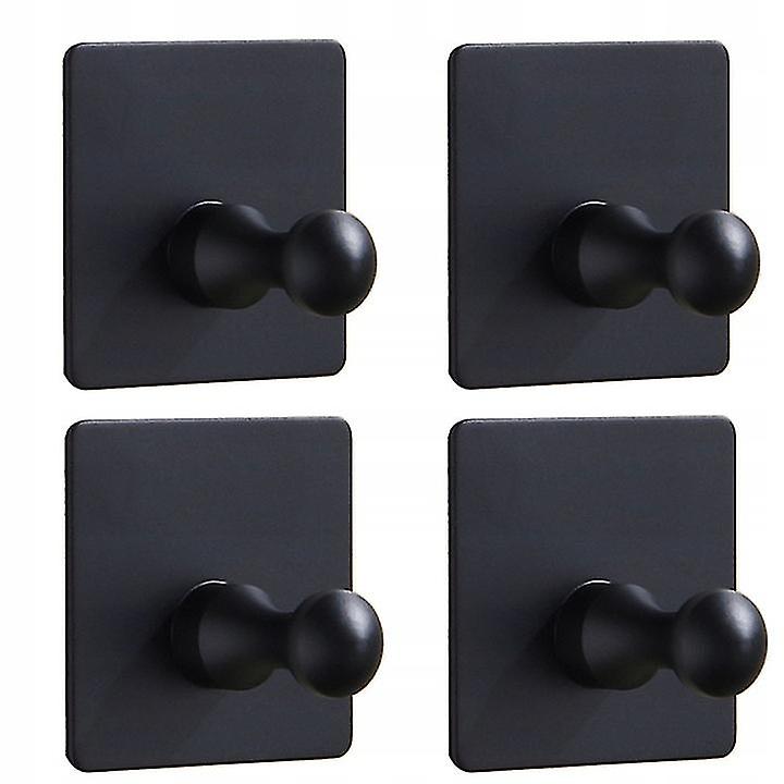 Pxcl Stainless Steel Hook, Black, Hook, Key Hook, Bathroom Hook, 4 Pcs Hook