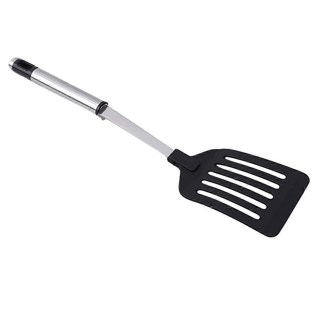 Stainless Steel Turner with Oil Drain, PP Handle Spatula for Frying Steak and Cooking