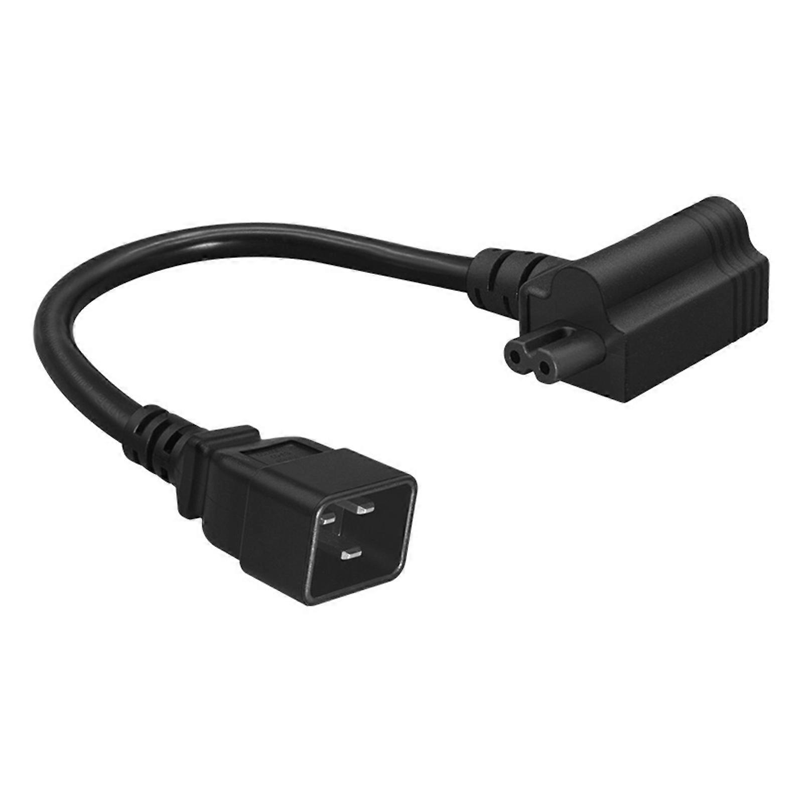 Split Output 14AWG Power Cable Featuring IEC320 C20 to 5 15R and Figure 8 Socket Space Efficient Solution Multicolor