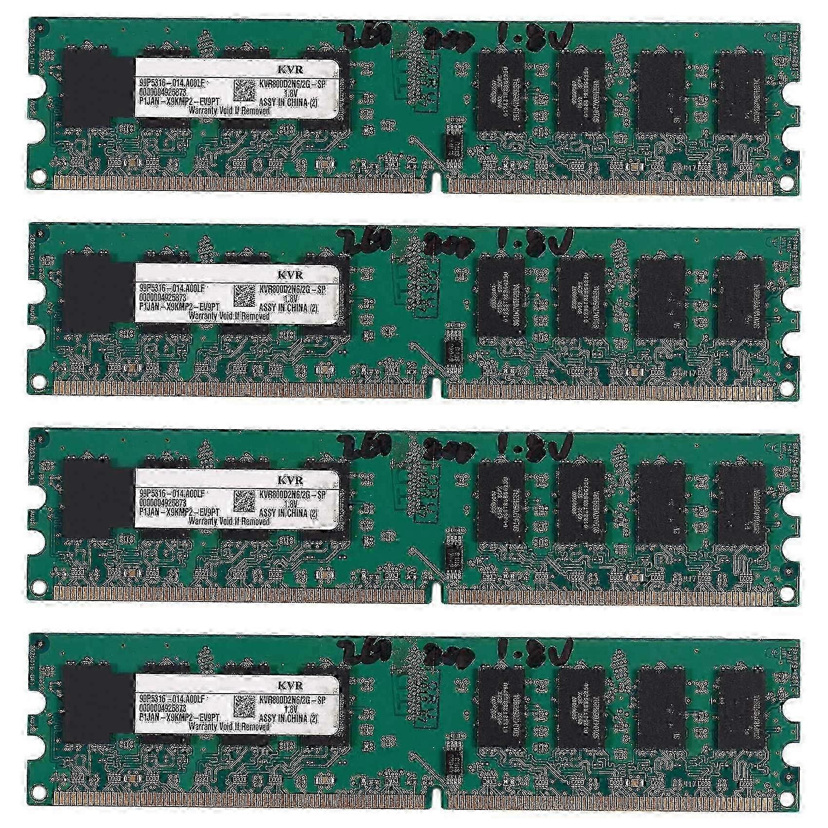 4x 2GB DDR2 PC2-6400 800MHz 240-pin DIMM Memory RAM dla komputerów stacjonarnych Intel i AMD