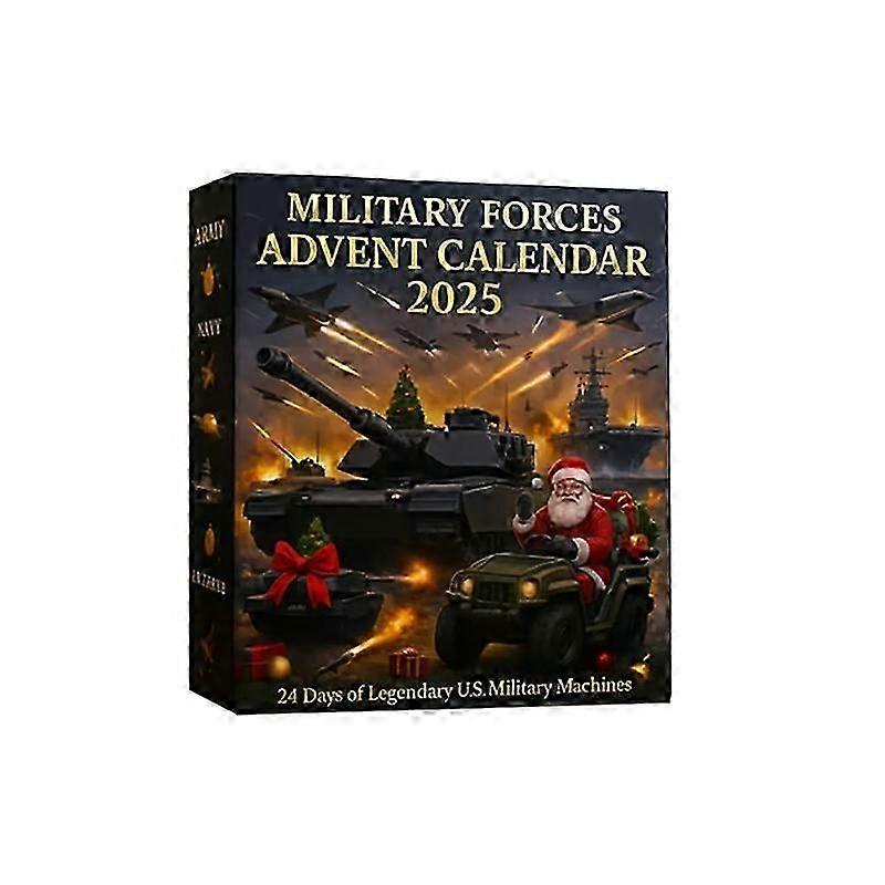 Legends Of The Armed Forces Advent Calendar 2025, With 24 Days Of Legendary US Military Machines 2D Ornaments