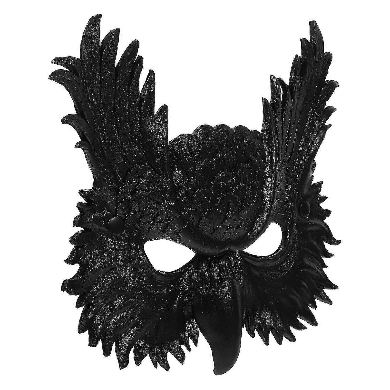 万圣节化装舞会面具猫头鹰造型神秘风格Cosplay道具1件