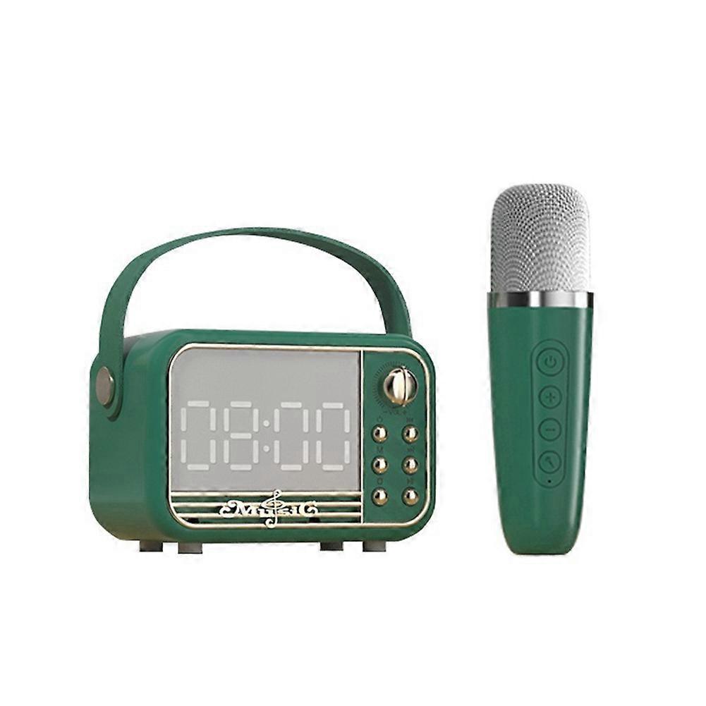 Bluetooth Speaker with Microphone Speaker Support TF Card U Disk AUX 3D Sound Diffusion Type Alarm Clock Speaker A