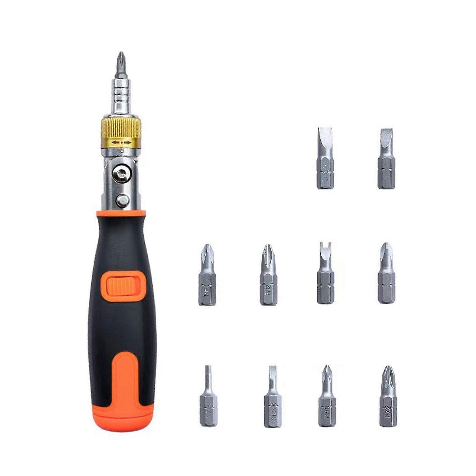 Miayilima 10-in-1 Multi-Angle Screwdriver, 180° Rotation Tool Compatible with Most Devices – Solves Assembly/Disassembly Needs