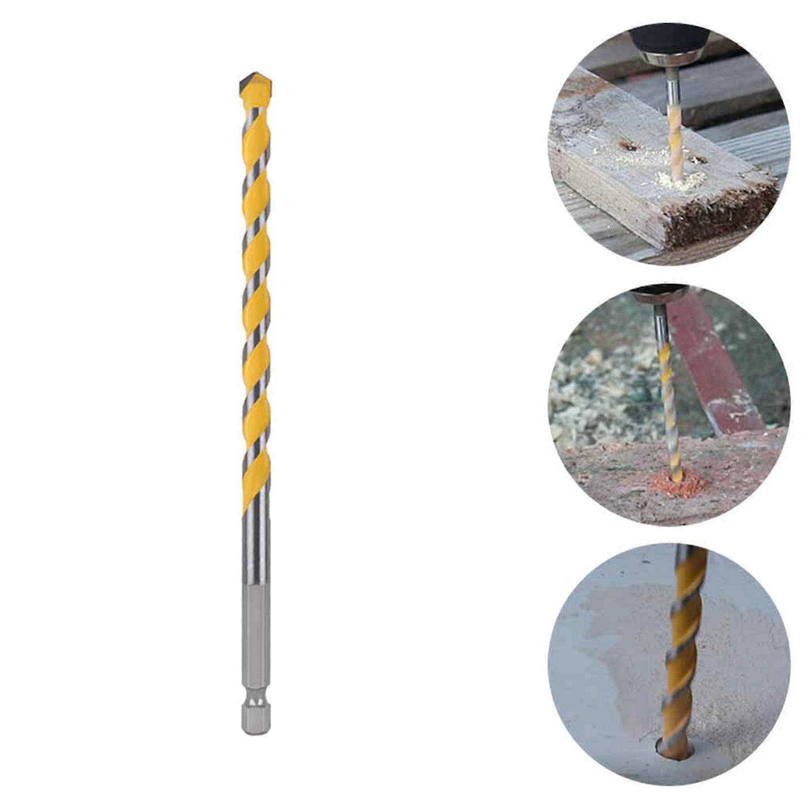 Versatile Alloy Hole Opener Drill Bit 1/4" Hex Shank 160mm Length Suitable for Woodworking and Home Improvement Multicolor
