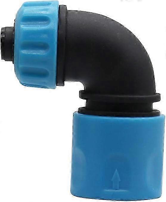 Quick connect fitting for garden hoses - 2 Pcs ABS 90 Degree Elbow Irrigation Adapters
