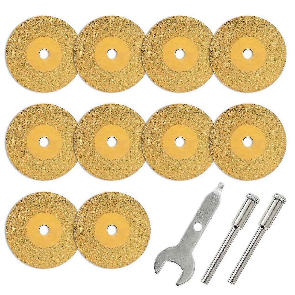 10Pcs Diamond Cutting Titanium Coating Disc Cut Off Wheels