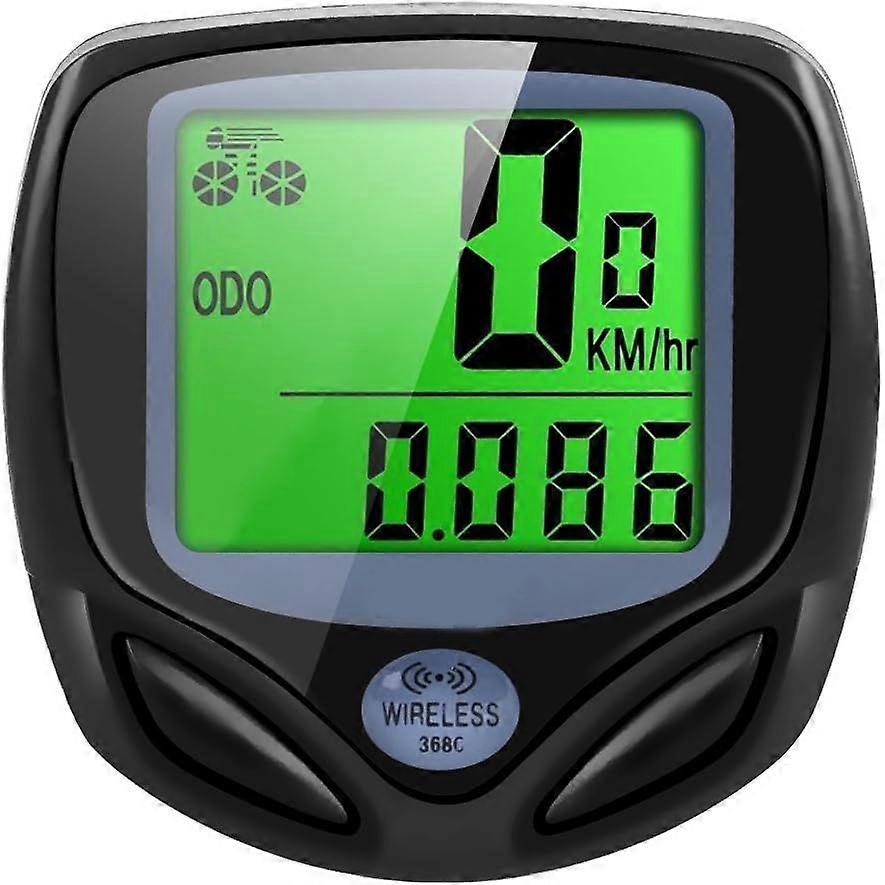 Bicycle Speedometer and Odometer Wireless Waterproof Cycle Bike Computer with LCD Display