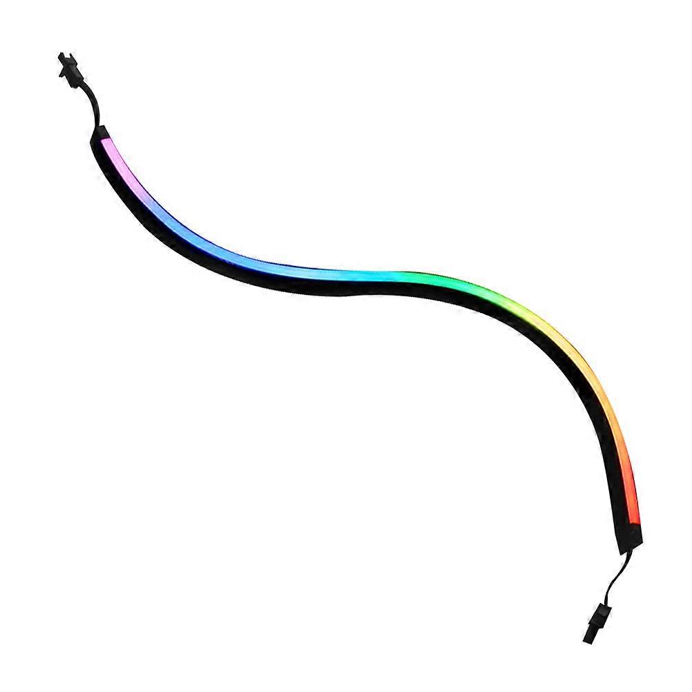 Computer Light Bar Decorative Lamp for Computer Use 2Pcs Multi Color ABS Material