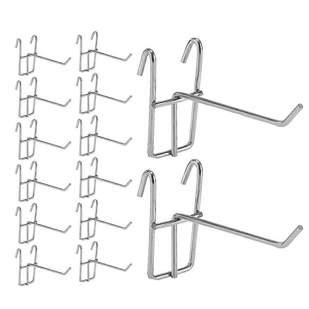 Grid Wall Hooks Heavy Duty Display Hooks for Retail Store 25Pcs Pack