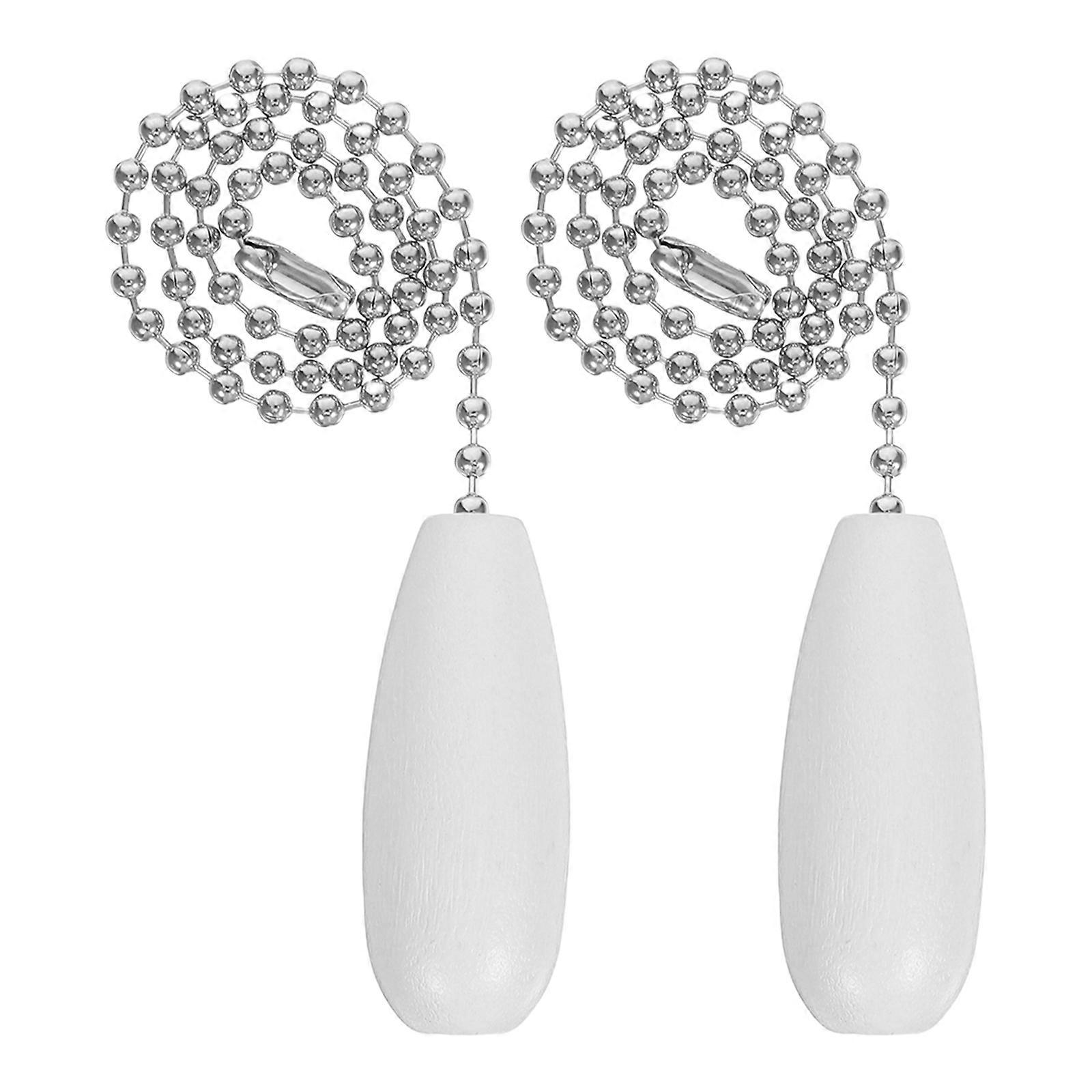 Ceiling Fan Pull Chain Extension 2Pcs Elegant Design Beaded Ball For Home Decor Ceiling Fan Lighting Fixture Height Adjustment
