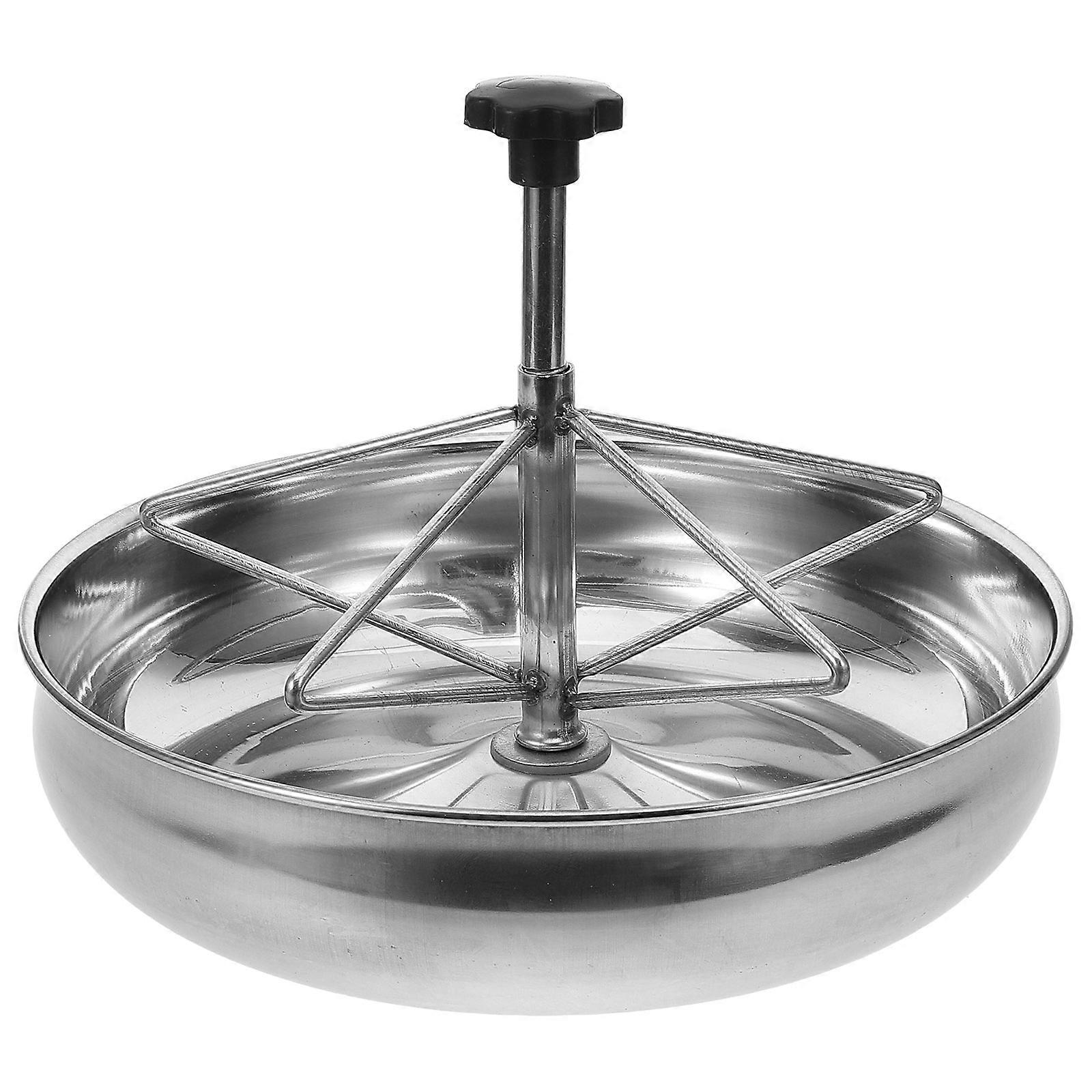 Silver Stainless Steel Pig Feeder for Stable Feeding with Large Capacity