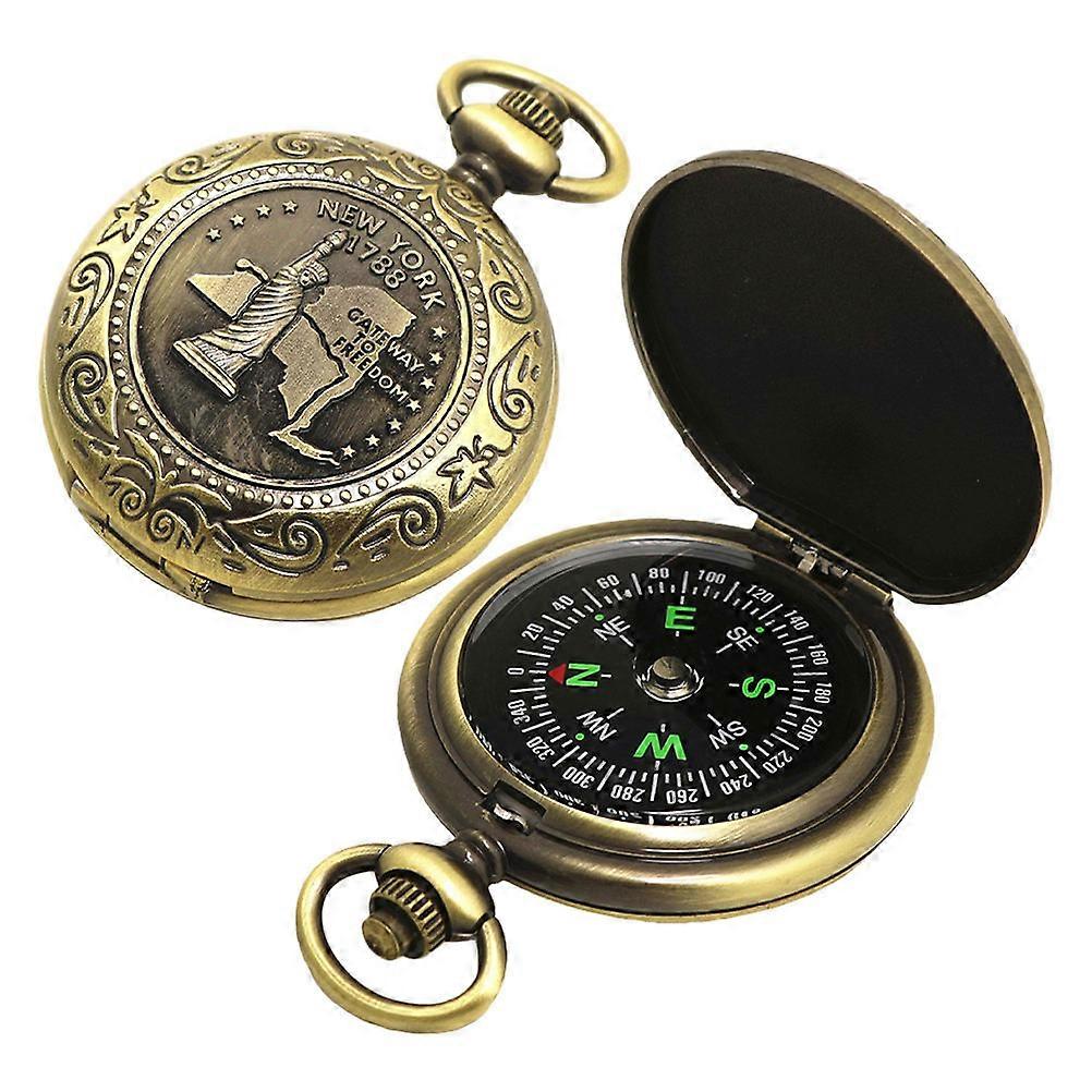 Vintage Pocket Compass for Accurate Navigation 2Pcs Mini Compass Outdoor Use