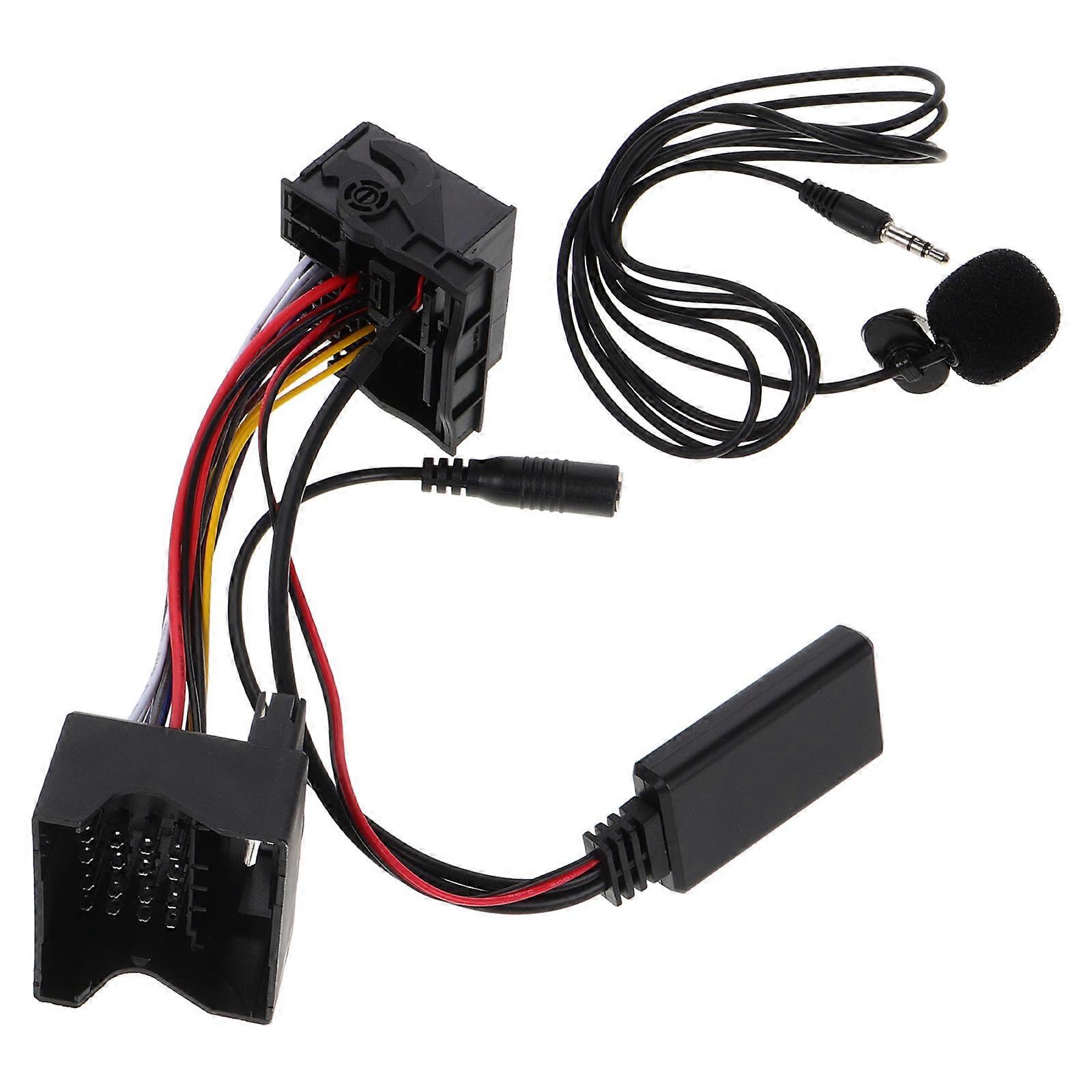 Car Microphone Adapter Cable for Audio System Supports Connection and Use