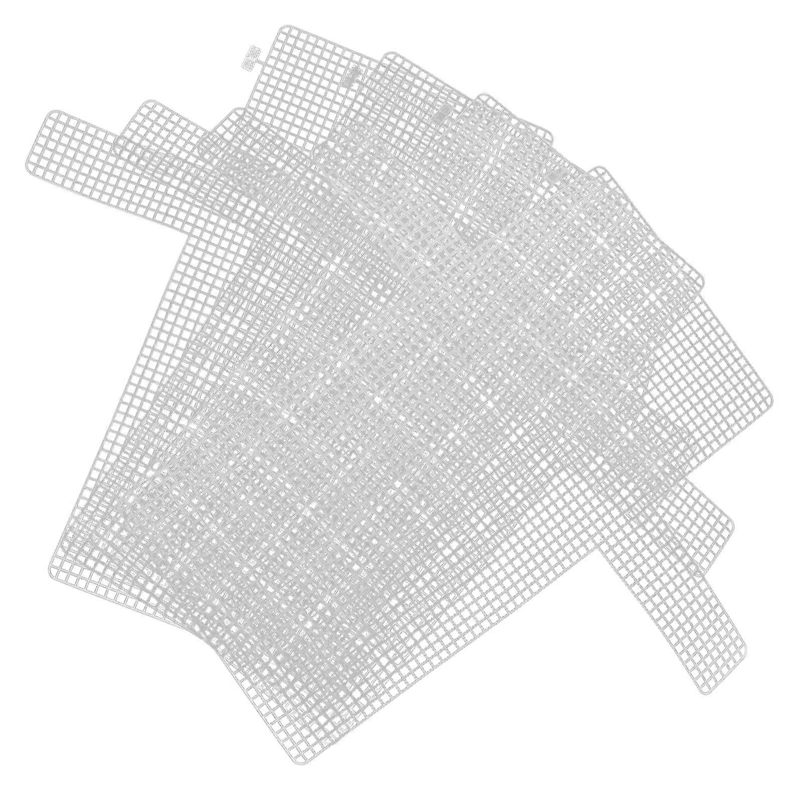 4pcs DIY Mesh Sheets Plastic Handmade Bag Woven Sheets Plastic Grid Sheets