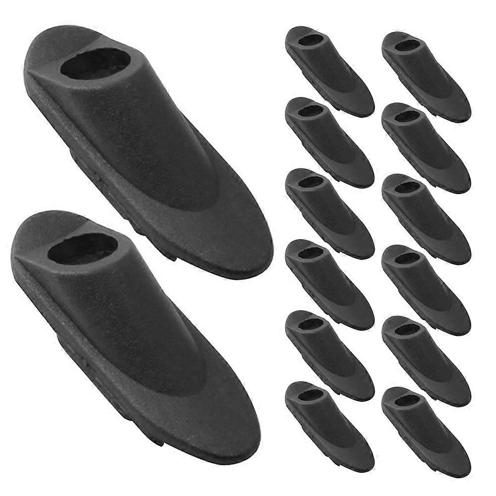 Embedded Brake Line Clamps for Bicycle Cable Management 15Pcs Set Black Plastic