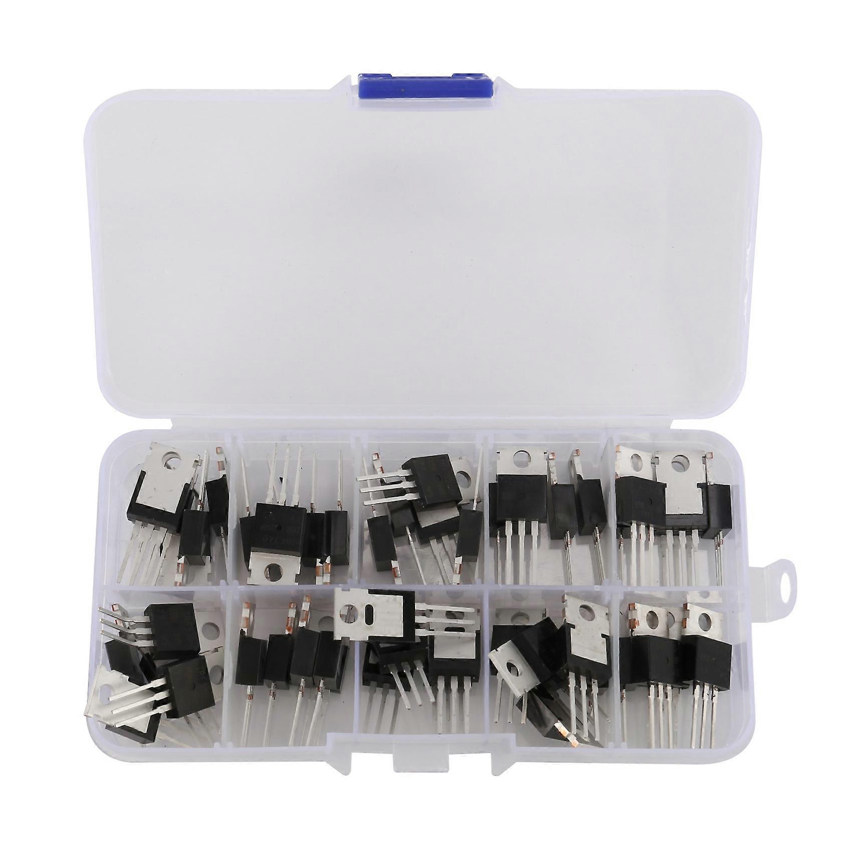 50Pcs 10Types IRF Series Mosfet Transistors Assortment Kit