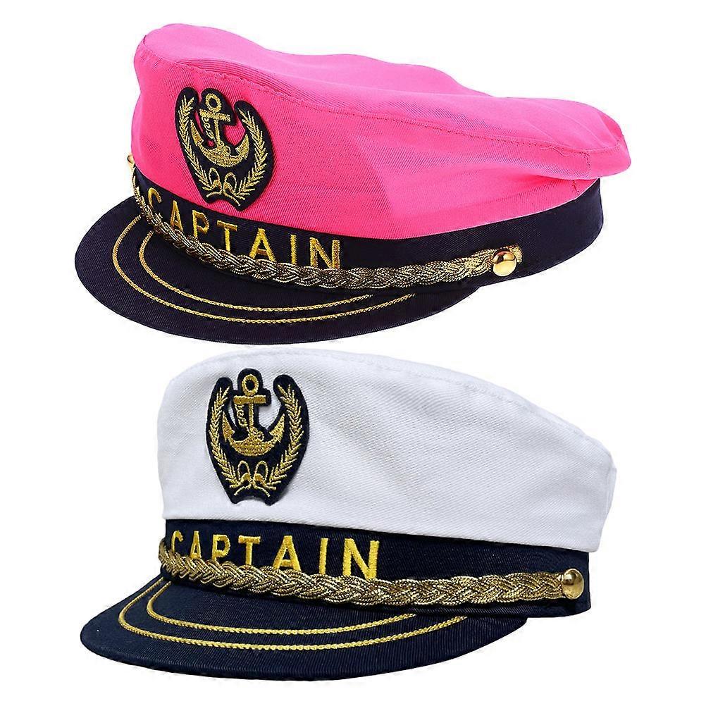 Captain Hat for Cosplay Performance 2Pcs Assorted Color Sailor Party Hat