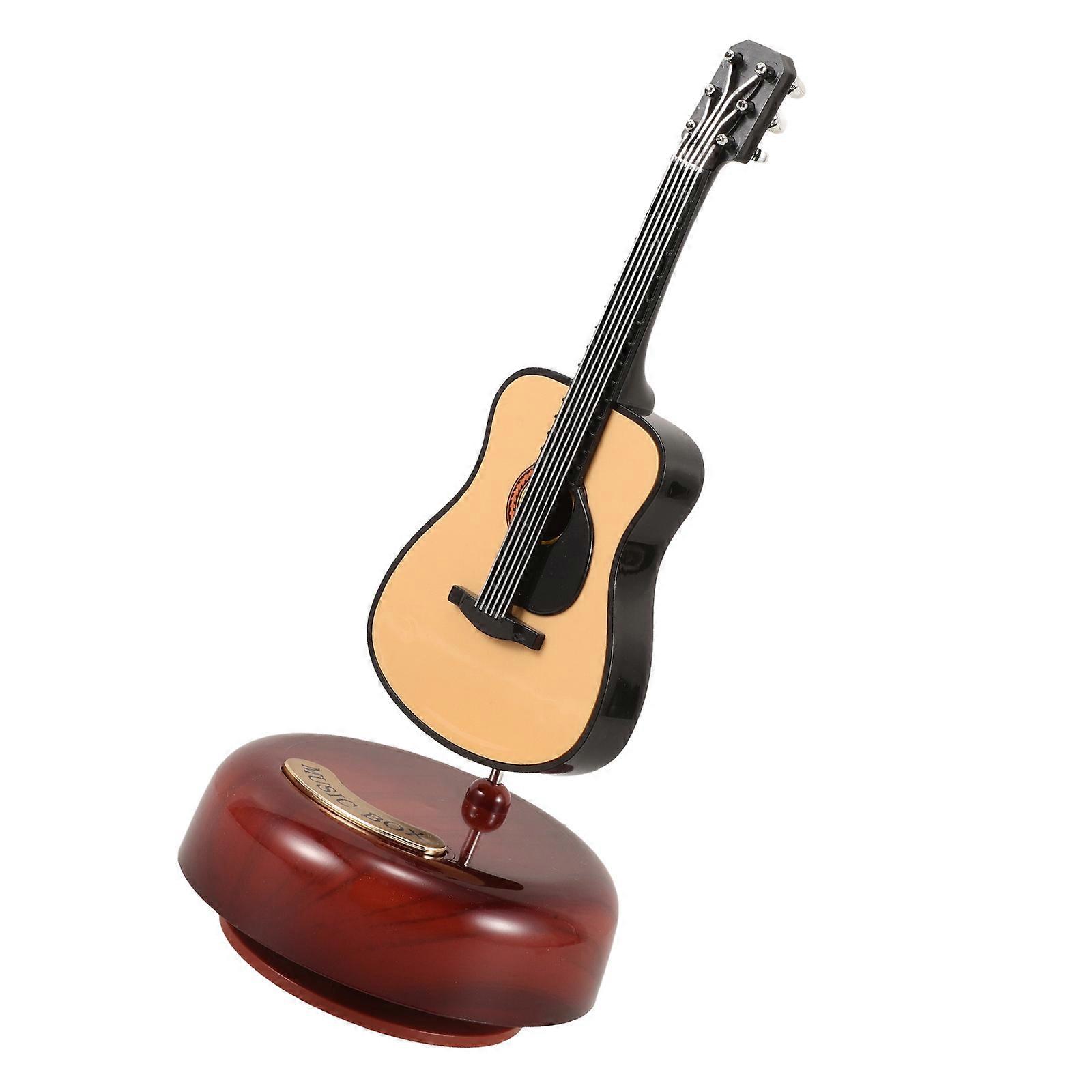 Lovable Music Box Wind Up Instruments Cute Desktop Toy For Music Lovers ABS Material 1 Set