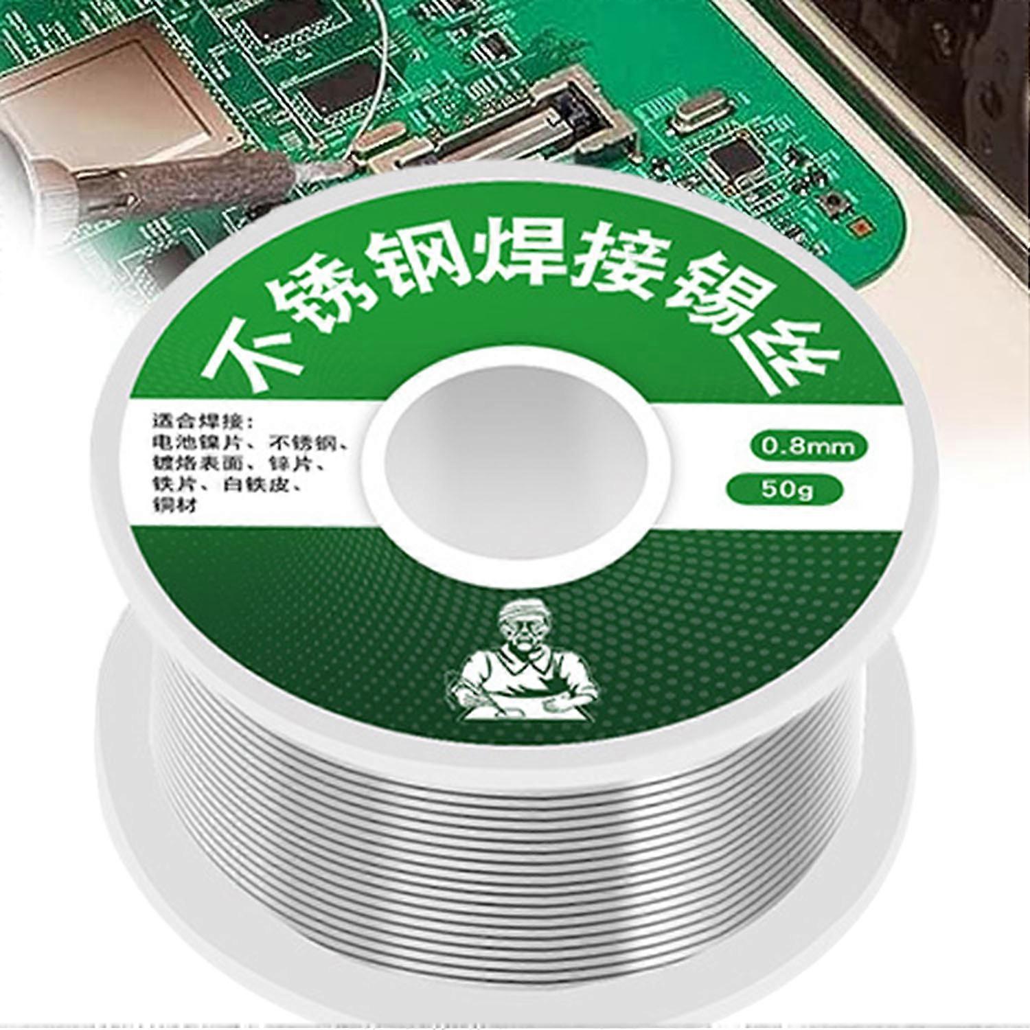 Fil �� souder en acier inoxydable pour briquet, noyau de colophane �� faible fusion, haute r��sistance, adapt�� aux tuyaux nickel��s