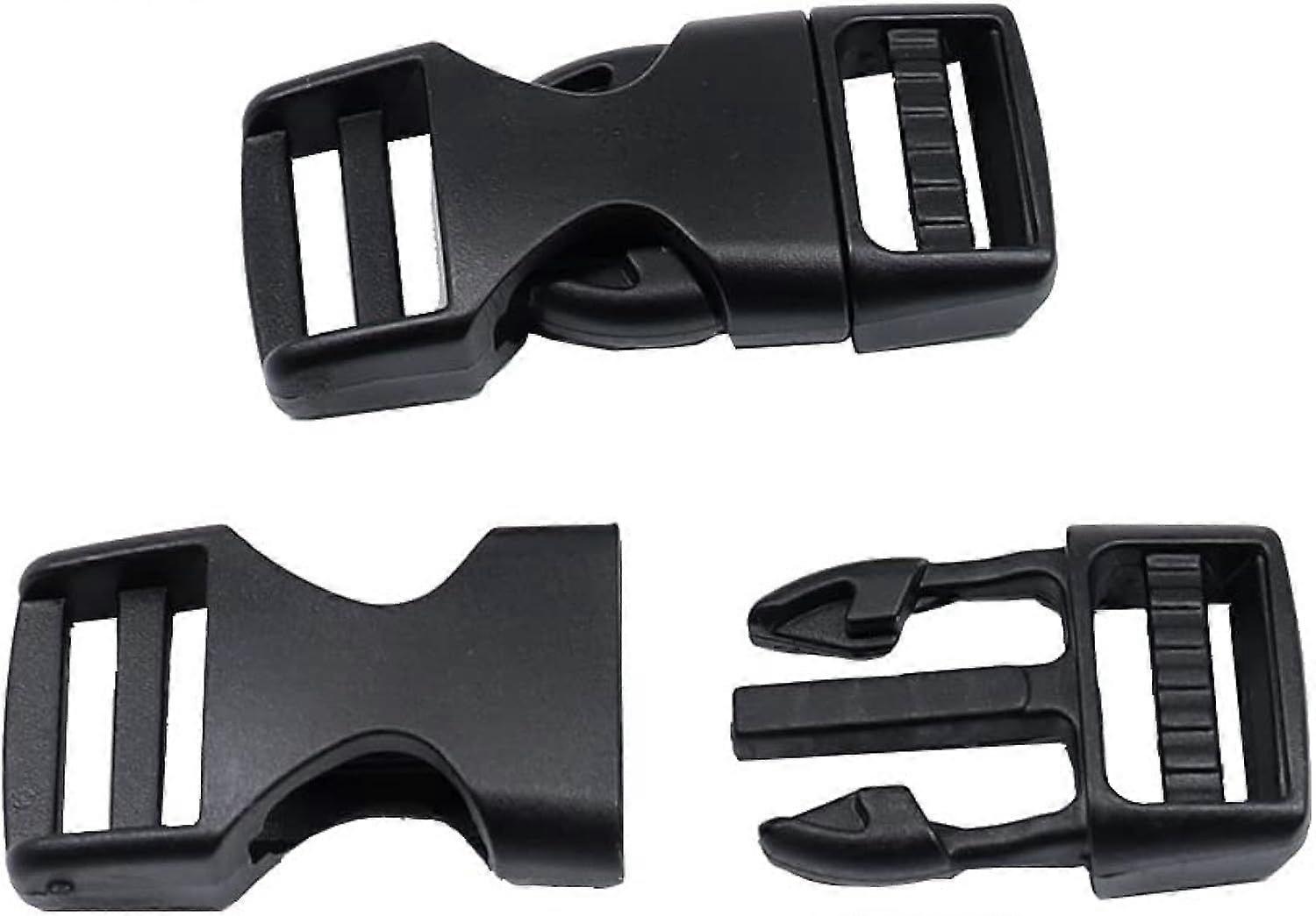 Side Release Buckles,Heavy Duty Dual Adjustable Plastic Buckle Snaps Clips