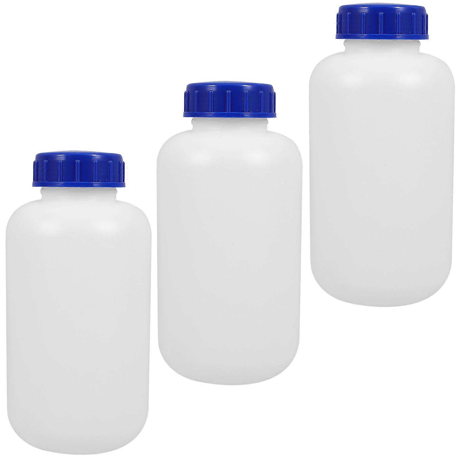 Liquid Storage Reagent Bottles Sample Bottles for Laboratory 3Pcs