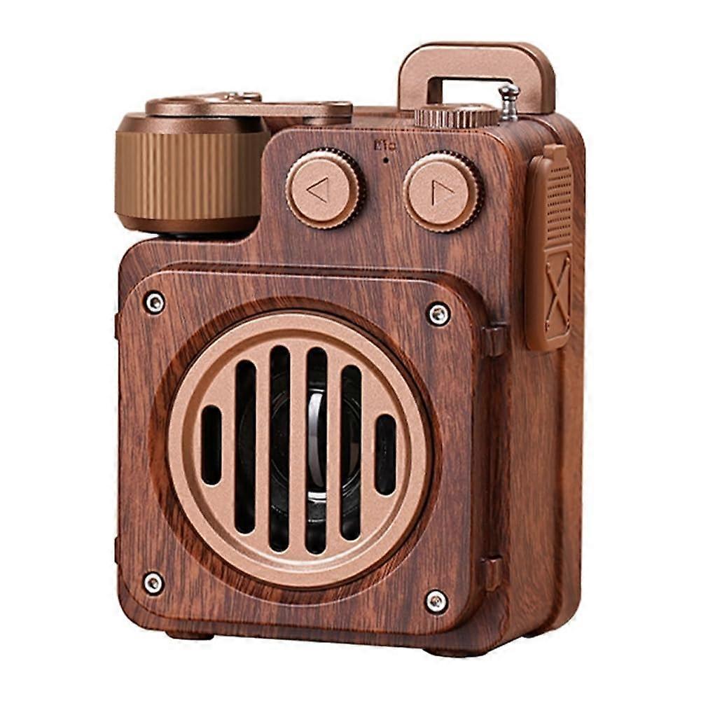 Sound Box Bluetooth Speaker Portable Vintage Style Music Player, Retro Outdoor Radio, Wireless Connection