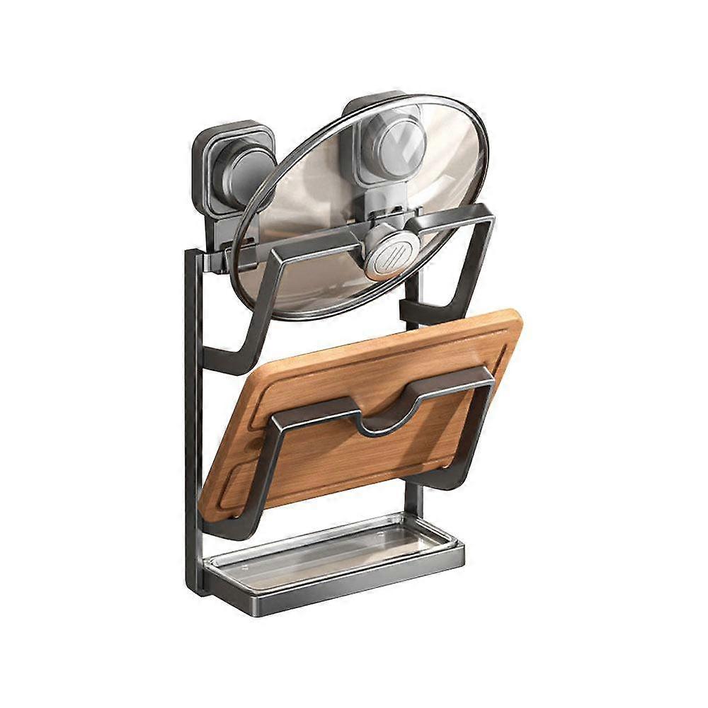 Multi-Layer Pot Lid Storage Rack Wall Hanging Pan Cover Storage Holder  for Kitchen
