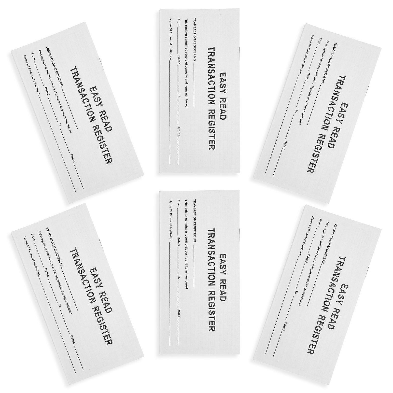 Check Book Ledgers Personal for Efficient Financial Tracking 3Pcs 6 Books