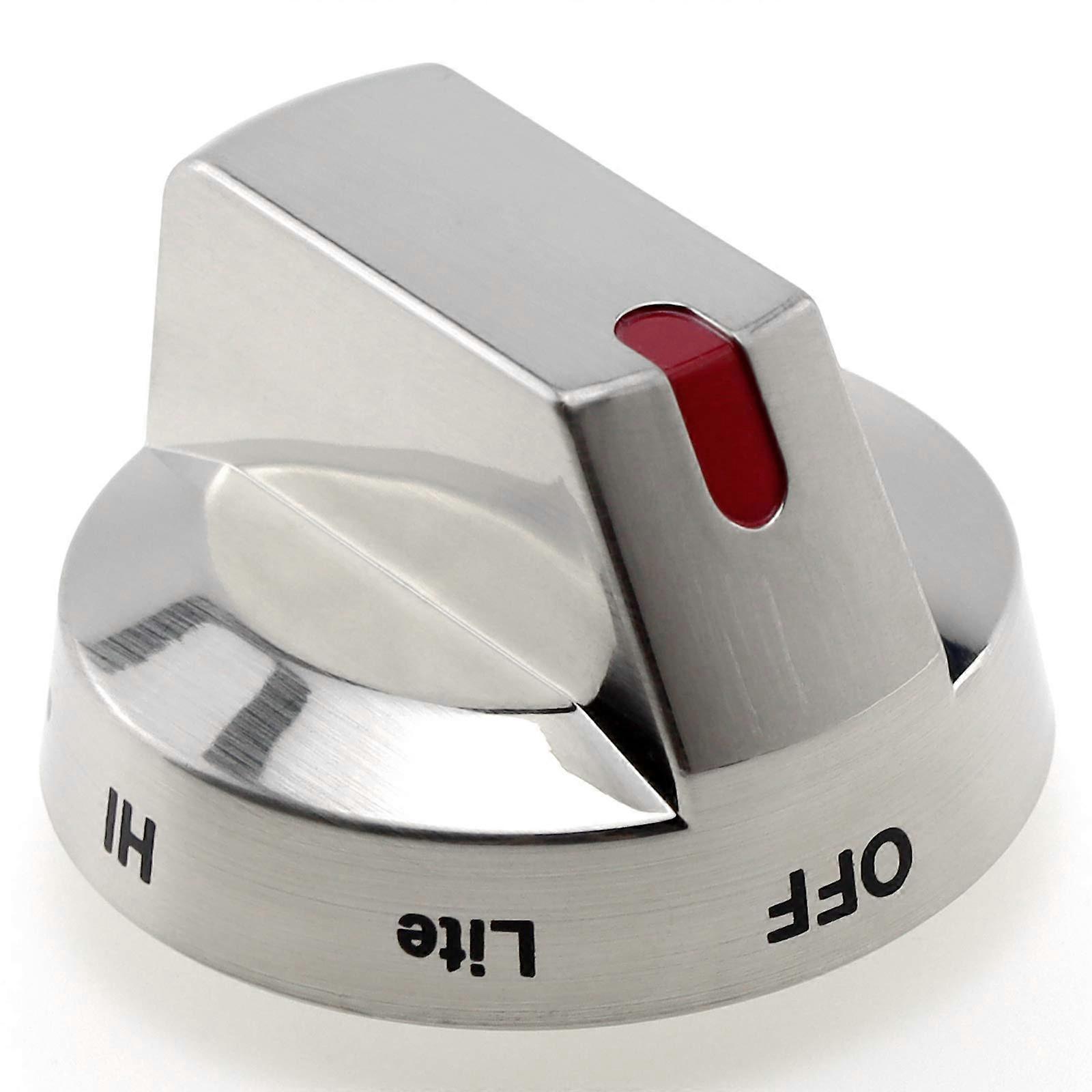 Stove Knob Replacement DG6400473A with Reinforced Metal Core for Samsung NX58H5600SS Silver