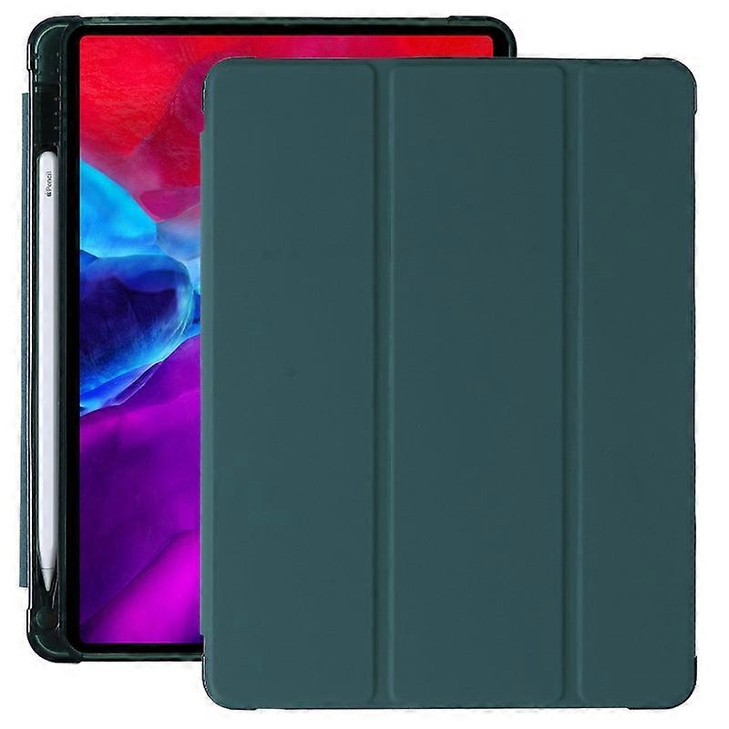 Capa elegante para iPad Mini 6/mini 7 de 8,3 polegadas (2021) em couro verde escuro.