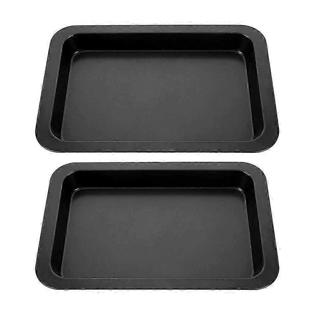 2 Pcs Bakeware Toaster Ovens Baking Pans Oven Pan Rectangle Cake Pan Rectangle Baking Pan