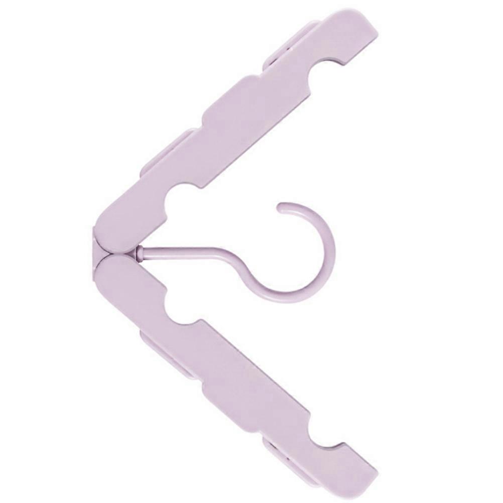 Travel Folding Clothes Hanger for Laundry Organization Pink