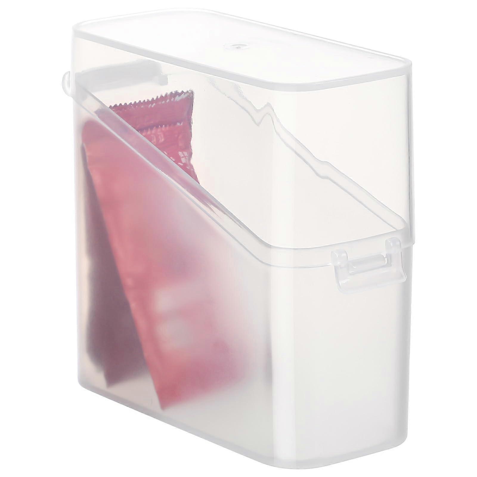 Cheese Storage Container with Lid Keeps Slices Fresh Odor Protected Plastic Fridge Organizer