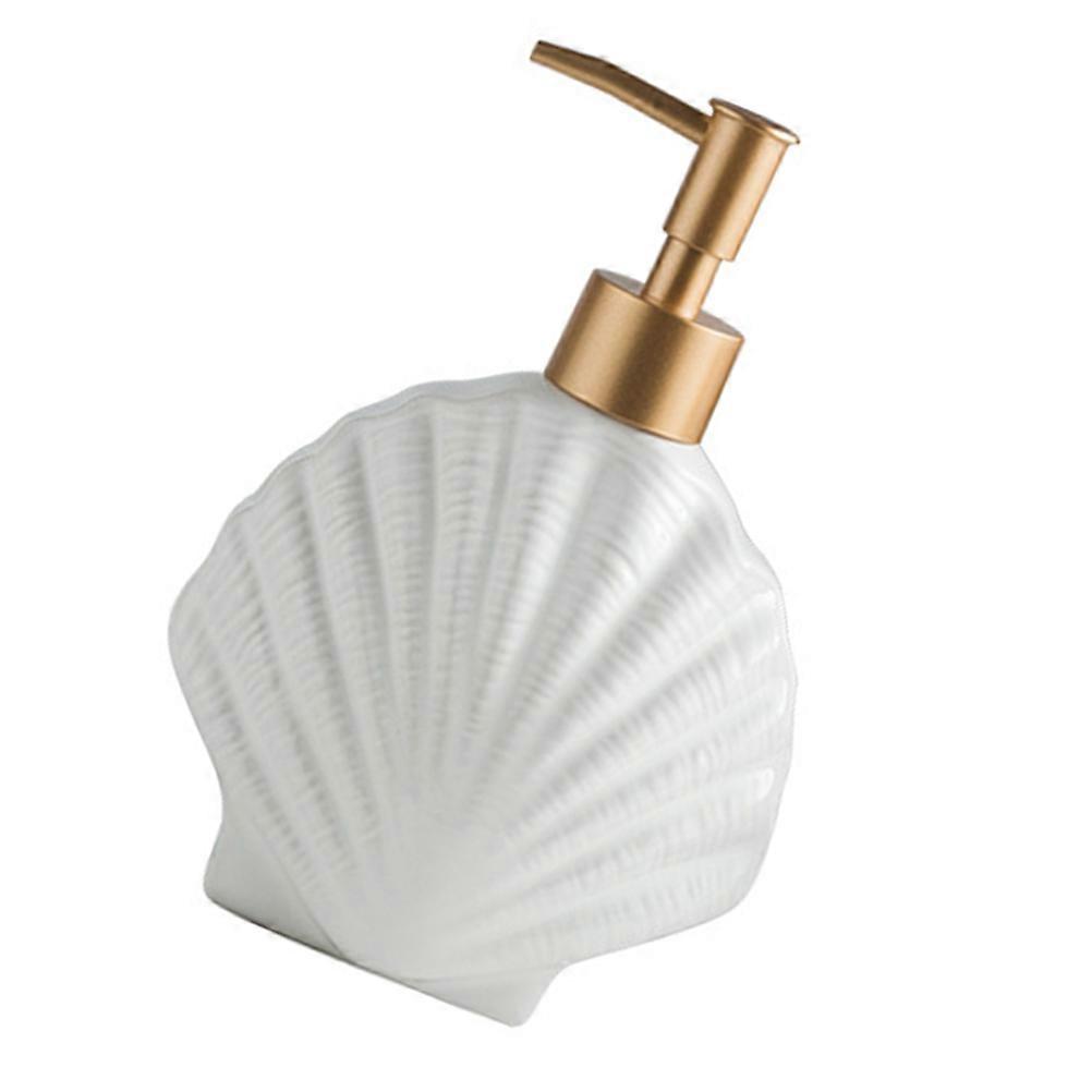 White Ceramic Soap Dispenser for Bathroom Use 1Pcs Hand Soap Press Pump